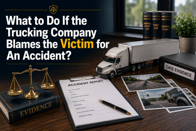 What to Do If the Trucking Company Blames the Victim for An Accident?